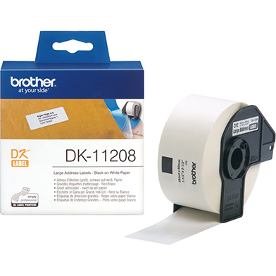 Brother DK11208 DK-11208 Large Address Label (38 x 90mm) 400 labels/roll 